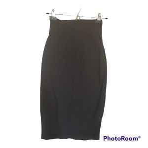 BEBE High Waist Black Bodycon Midi Skirt - Size XXS, 00